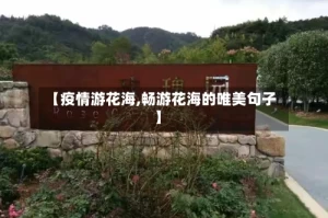 【疫情游花海,畅游花海的唯美句子】