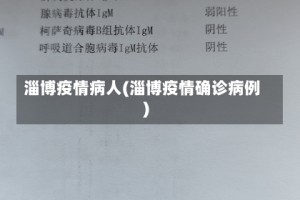 淄博疫情病人(淄博疫情确诊病例)