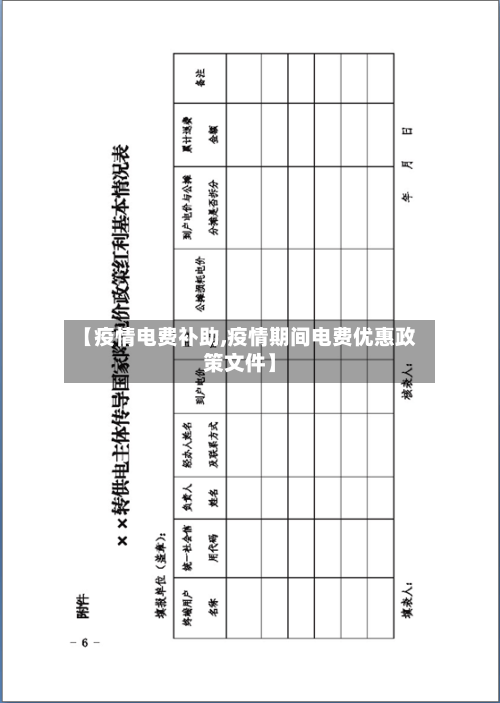 【疫情电费补助,疫情期间电费优惠政策文件】-第2张图片