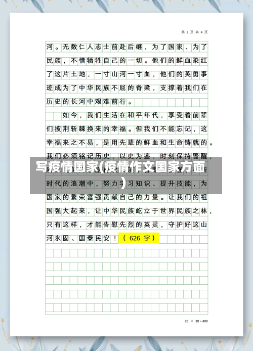 写疫情国家(疫情作文国家方面)-第2张图片