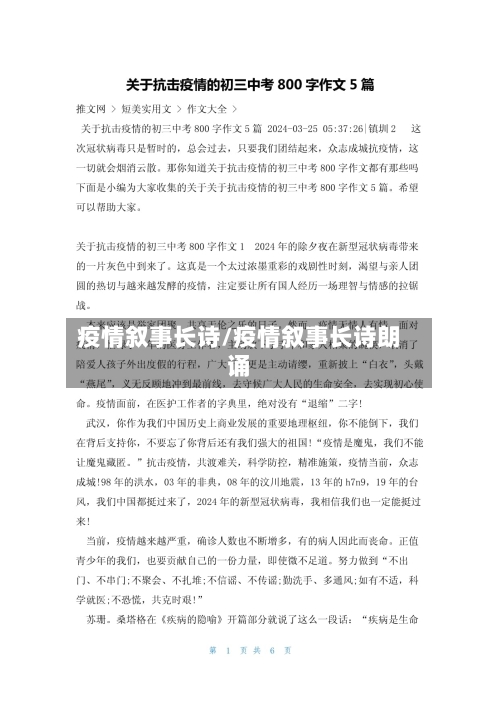 疫情叙事长诗/疫情叙事长诗朗诵-第3张图片