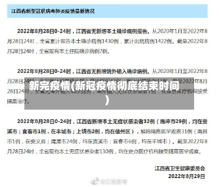 新完疫情(新冠疫情彻底结束时间)-第3张图片