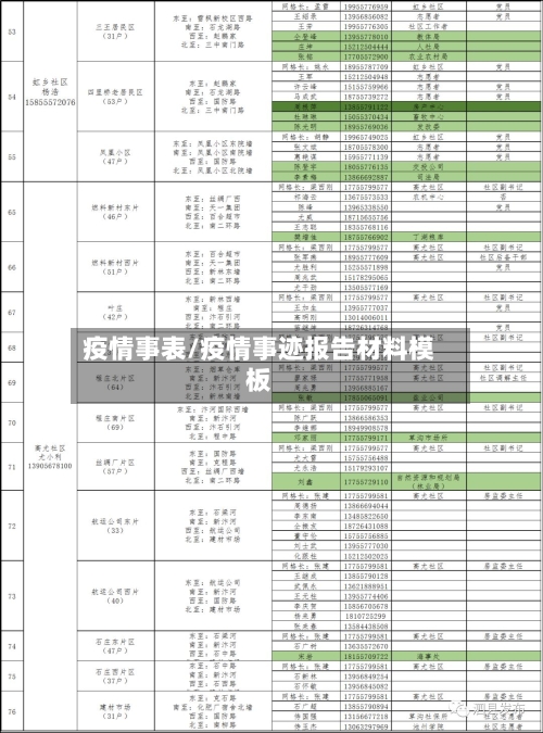 疫情事表/疫情事迹报告材料模板-第2张图片
