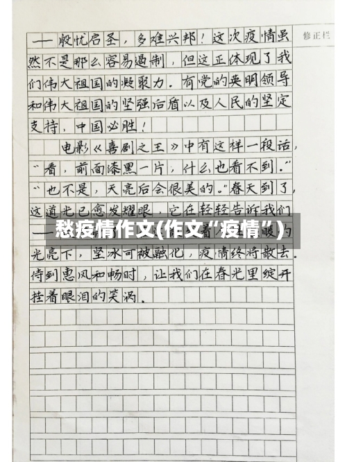 愁疫情作文(作文“疫情	”)-第3张图片